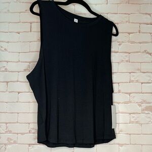 NWT black athleta tank 1X cloudlight muscle tank